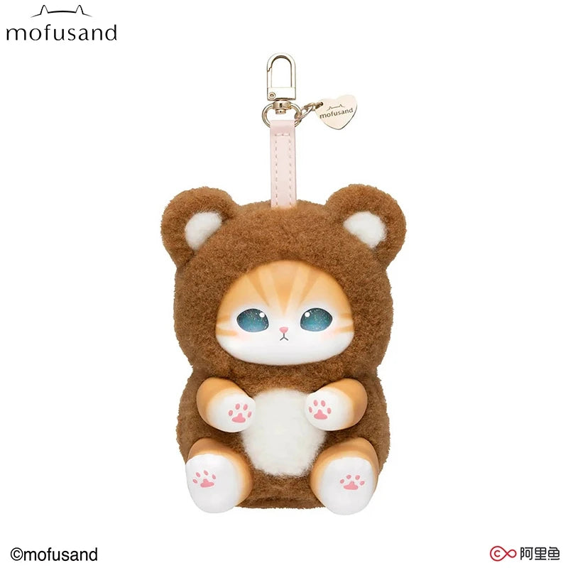 Mofusand Cat Series Plush Keychains - (Shark/Wolf/Panda/Bear/Rabbit)