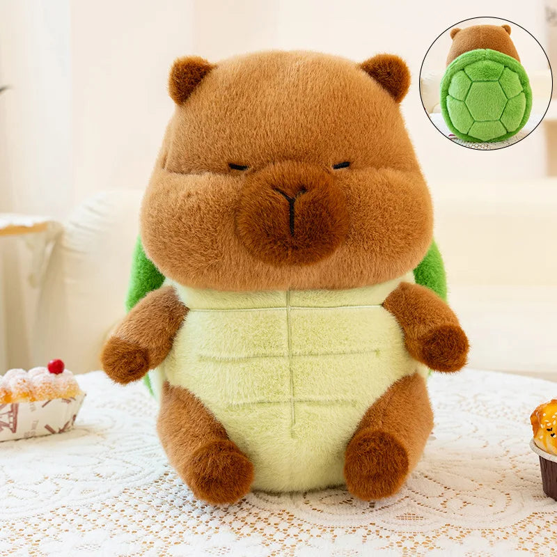 Cute Chubby Capybara Bee/Turtle Hybrid Plush Toys 23/30cm