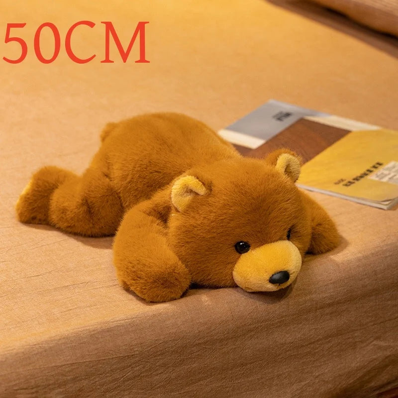 Cute Lying Red Panda/Panda/Fox/Teddy Bear/Wolf/Polar Bear Plush Toys 30-60cm