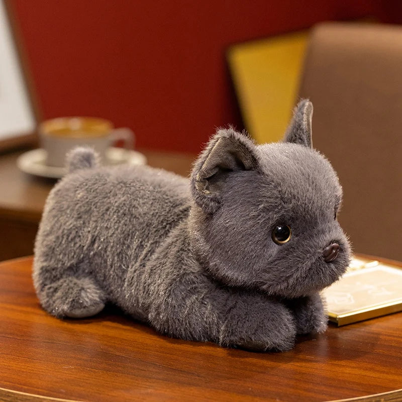 Cute/Kawaii Dog(Bulldog) Plush Toys 30cm - Grey/Brown