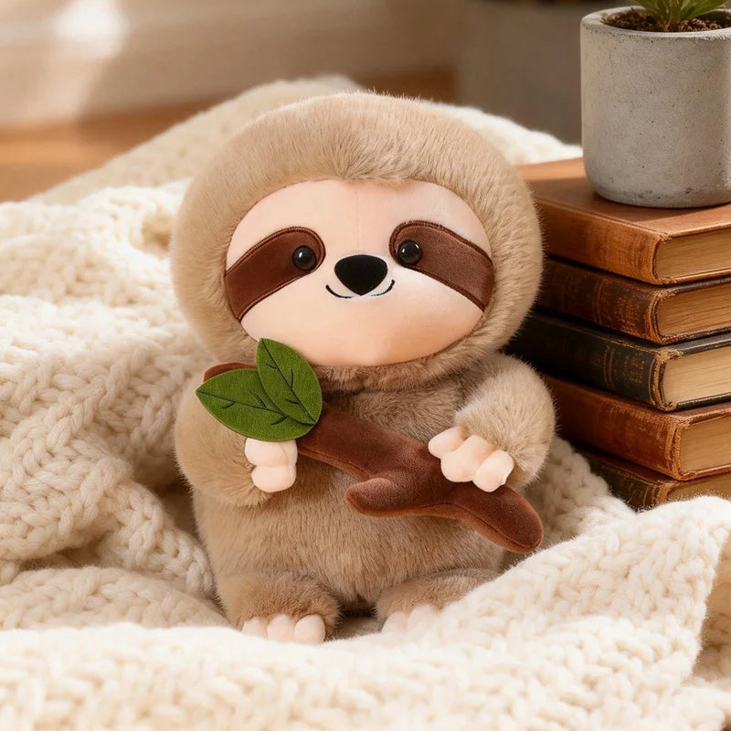 Cute Sloth Plush Toys 20/30/40cm - Brown/Khaki/Grey