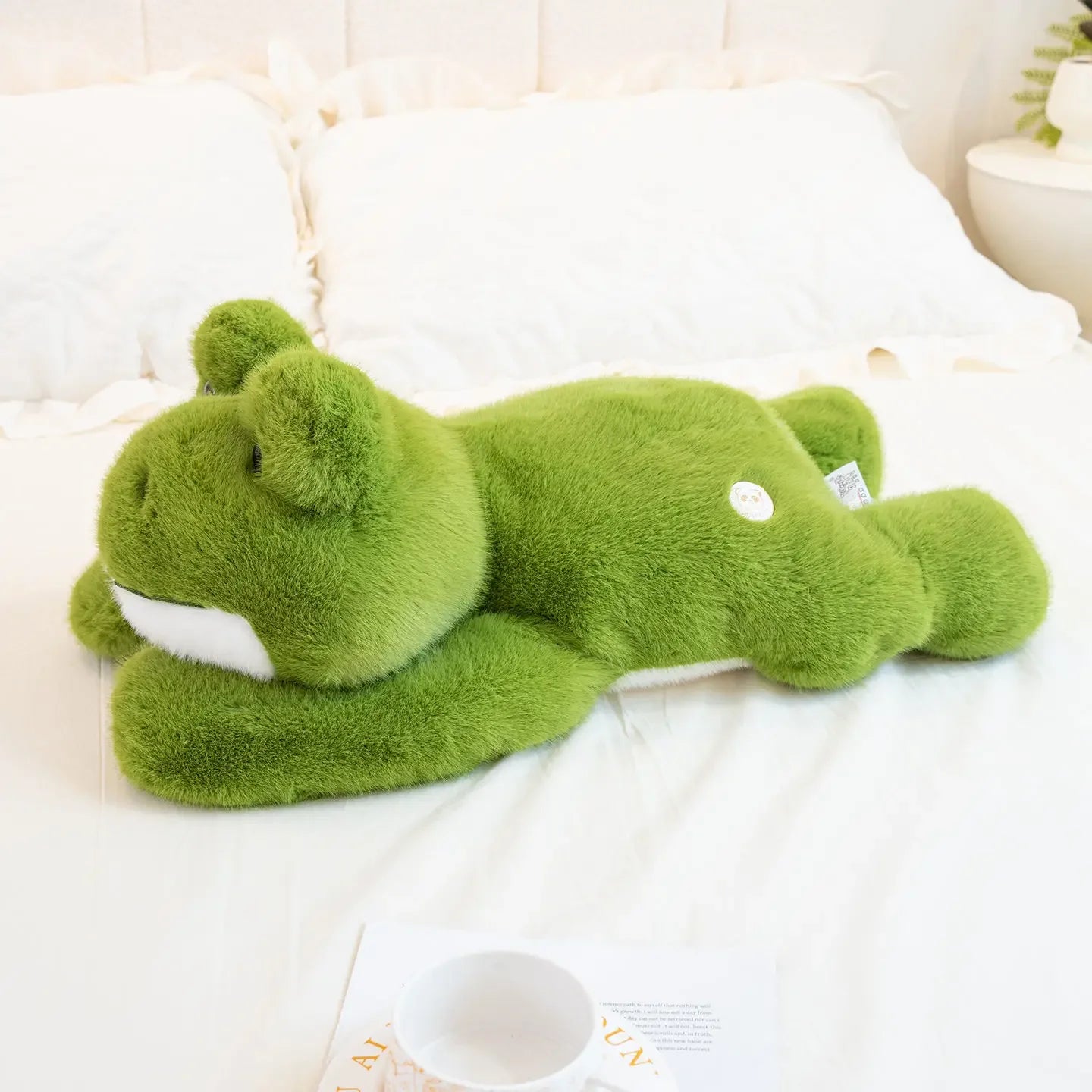 Cute Lying Green Frog Plush Toys 30/45/60cm