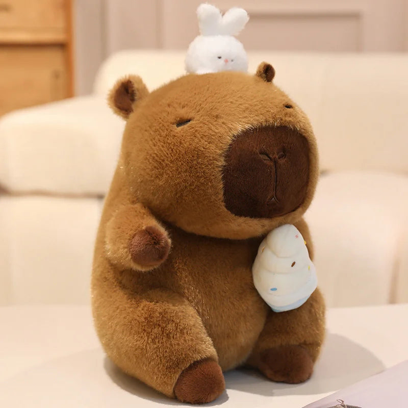 Cute Capybara With Ice Cream/Coconut Or With Bags(Sports) Plush Toys 22/30cm - 8 Styles