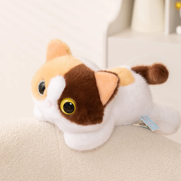 Cute Cat Plush Toys 20/40cm - Ragdoll/Siamese/Black/White/3-Colour