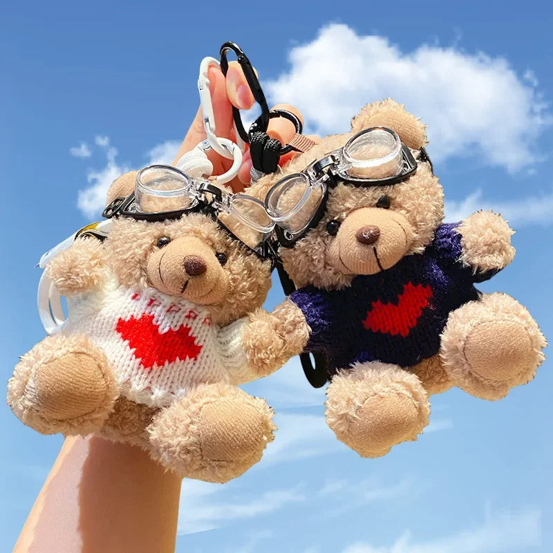 Cute Teddy Bear Plush Keychains 10 Styles - Main Image