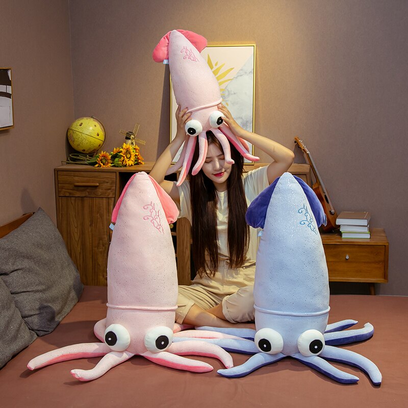 Squid Plush Toys 70/90/110/130cm - Blue/Pink