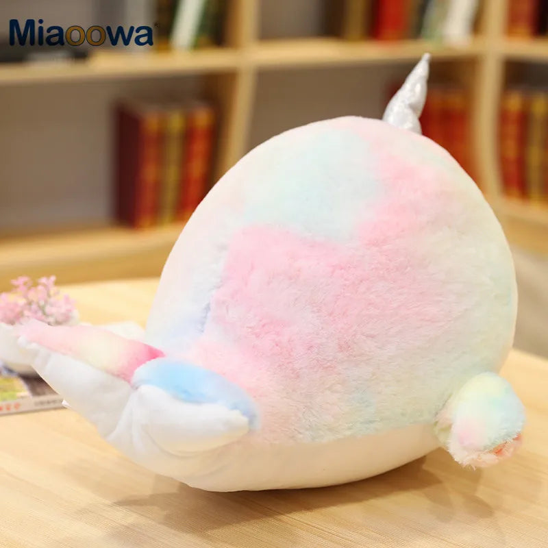 Cute Colourful Narwhal Plush Toys 28/45cm