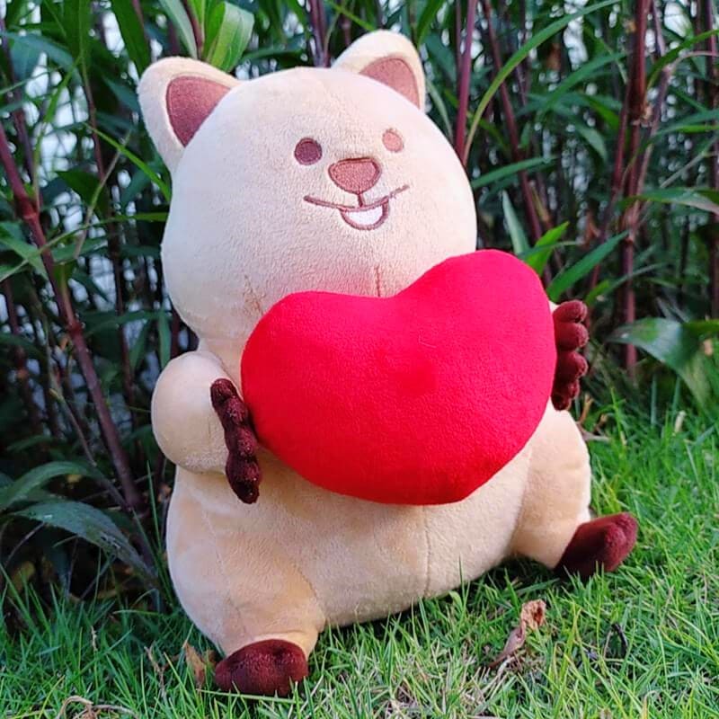 Cute Quokka Holding Heart Plush Toys 25cm