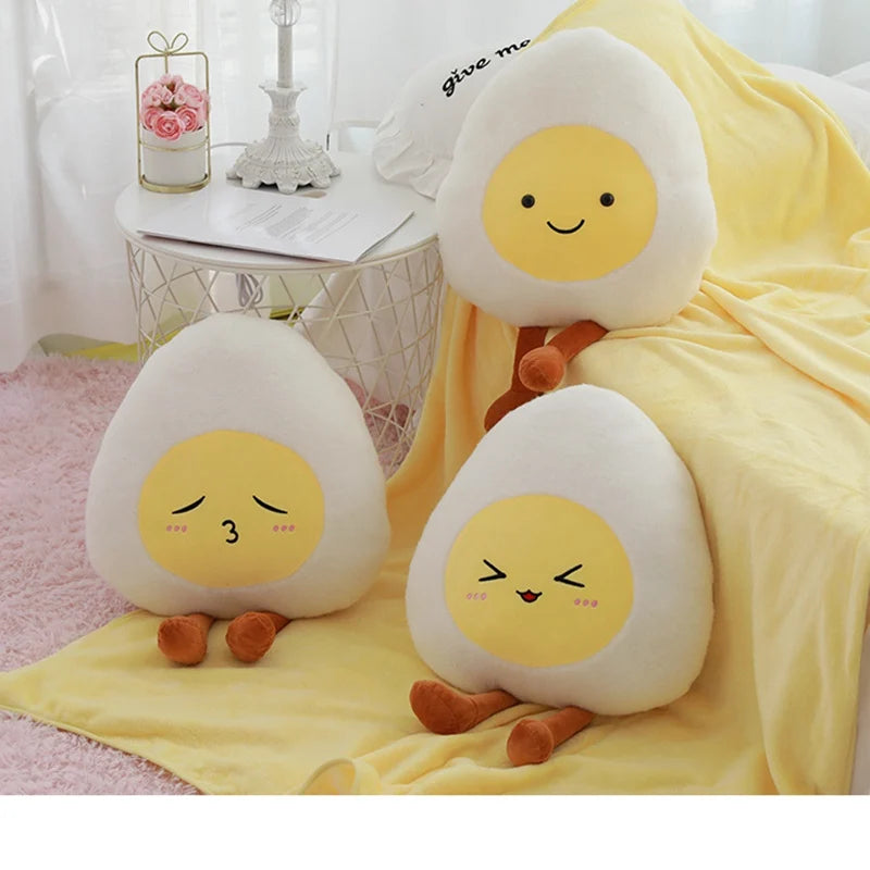 Cute Egg Pillow With/Without Blanket Plush Toys 55cm - 3 Styles