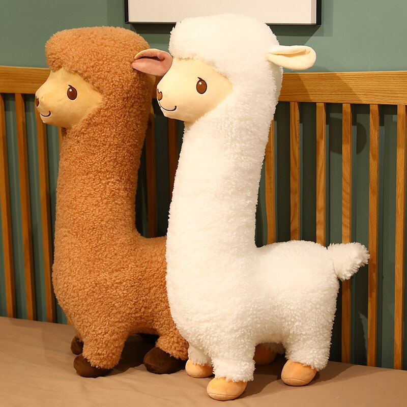 Cute Alpaca Plush Toys 33/43/53/85cm - White/Brown