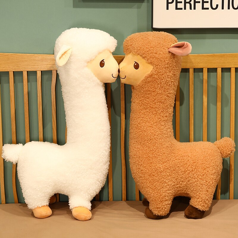 Cute Alpaca Plush Toys 33/43/53/85cm - White/Brown