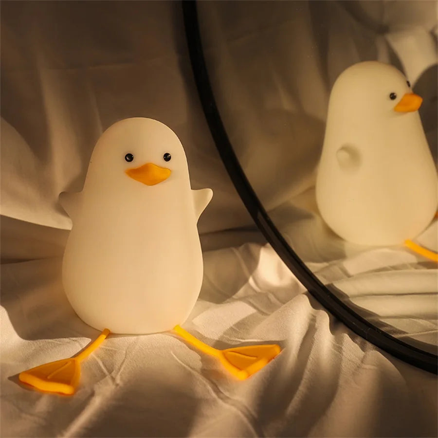 LED Night Light Bird(Duck/Seagull) Silicone Lamp - 2 Styles