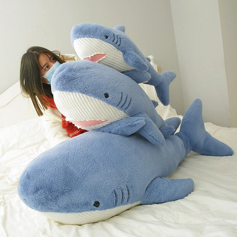 Narwhal (Blue/Pink) And Shark(Blue/Grey) Plush Toys 60/90/120cm