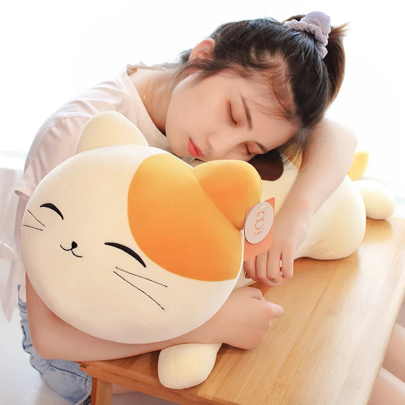 Cute Cat Plush Pillow Toys 40/50/60/80cm