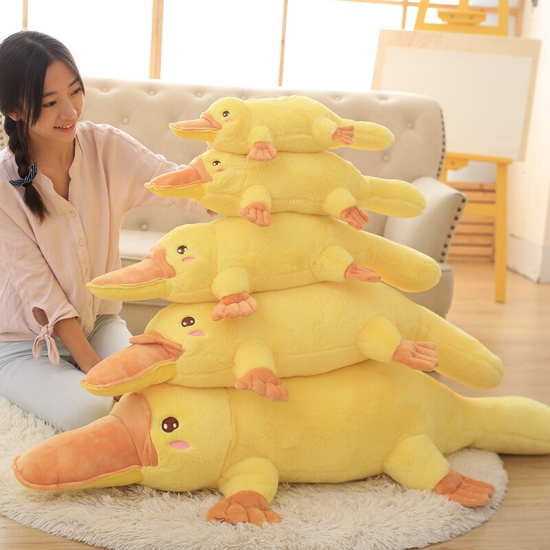 Cute Yellow Platypus Plush Toys 50/60/80/100/120cm