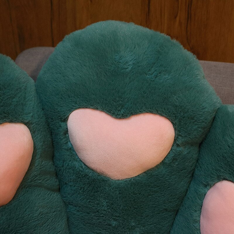 Bear Paw Cushion With Hearts Plush Toys 60x70cm/70x80cm