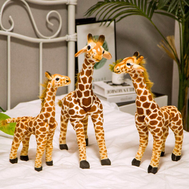 Giraffe Lifelike Plush Toys 35-55cm