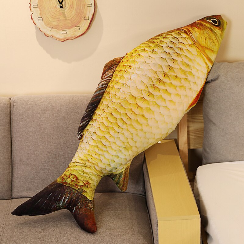 Fish Lifelike/3D Simulation Plush Toys 30/40/60/80cm - Grass carp/Crucian carp/Red carp/Clownfish