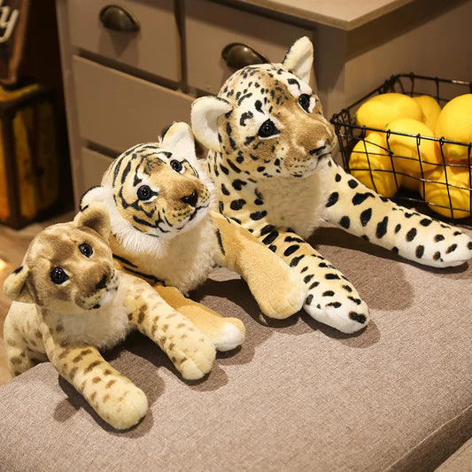 Lion/Tiger/Leopard Lifelike Plush Toy 39/48/58cm