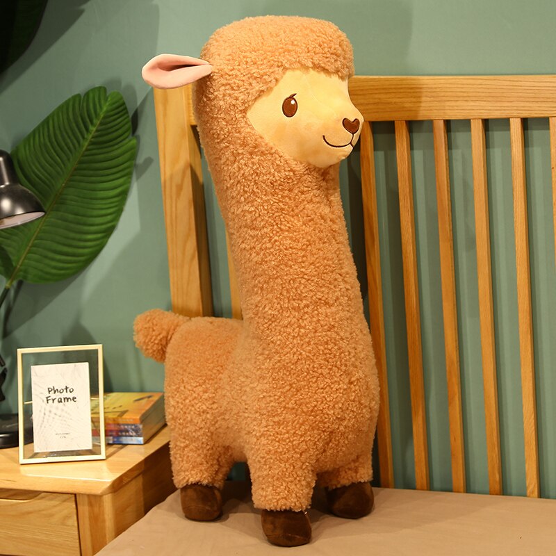 Cute Alpaca Plush Toys 33/43/53/85cm - White/Brown