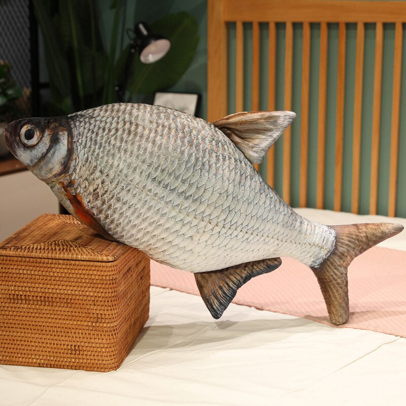 Fish Lifelike/3D Simulation Plush Toys 30/40/60/80/100cm -Tilapia/Carp/Bream