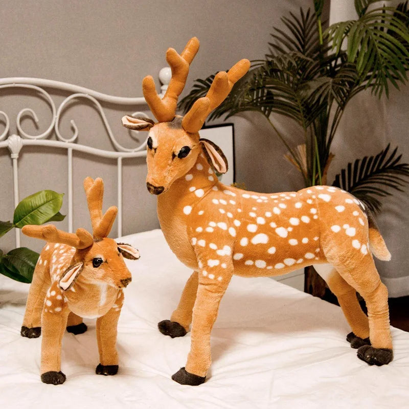 Sika Deer Lifelike Plush Toys - 5 sizes