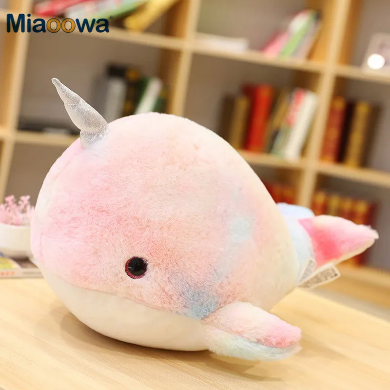 Cute Colourful Narwhal Plush Toys 28/45cm