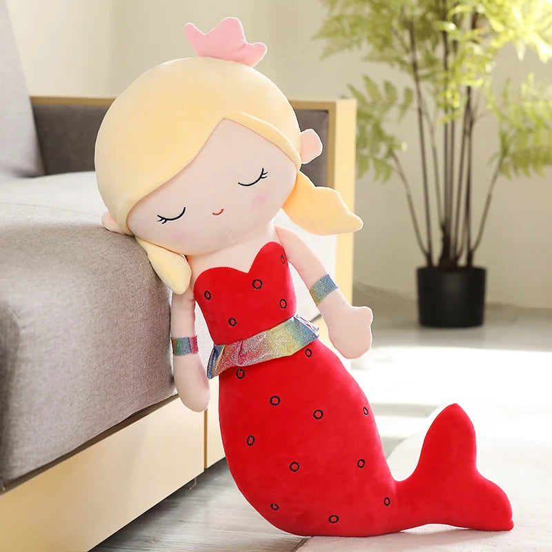 Cute Mermaid Plush Toys 40/60/80/115cm - Red/Green/Pink/Purple