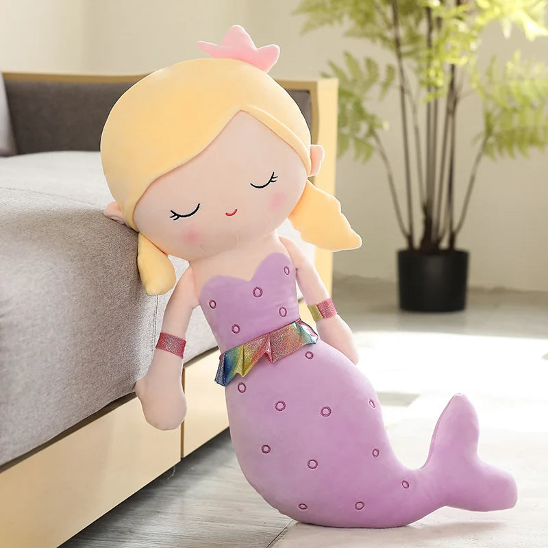 Cute Mermaid Plush Toys 40/60/80/115cm - Red/Green/Pink/Purple