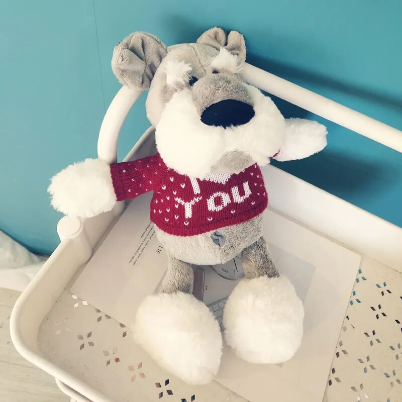 Dog(Schnauzer) With Sweater Plush Toys 35/45cm - 8 Styles