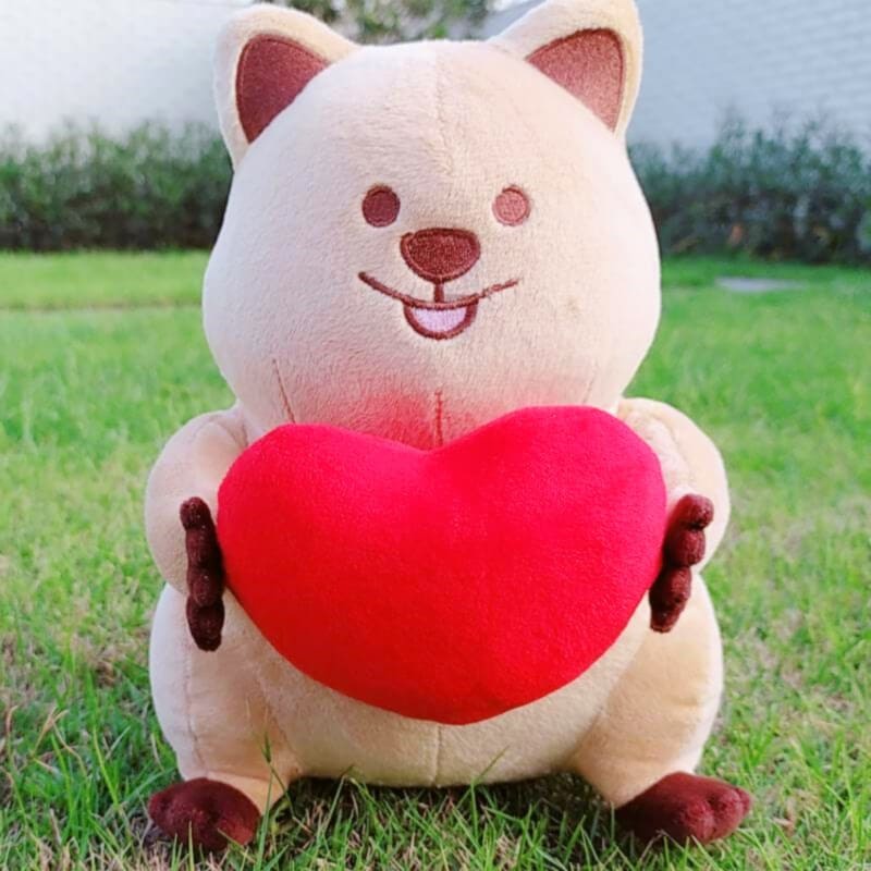 Cute Quokka Holding Heart Plush Toys 25cm