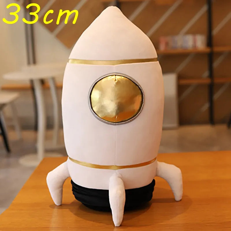 Space Series (Astronaut/Rocket) Plush Toys 33/60cm - Grey/White/Pink