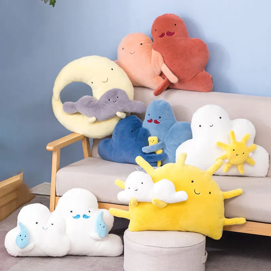 Sky Series Plush Toys (Sun/Cloud/Raindrop/Moon) - 5 Styles