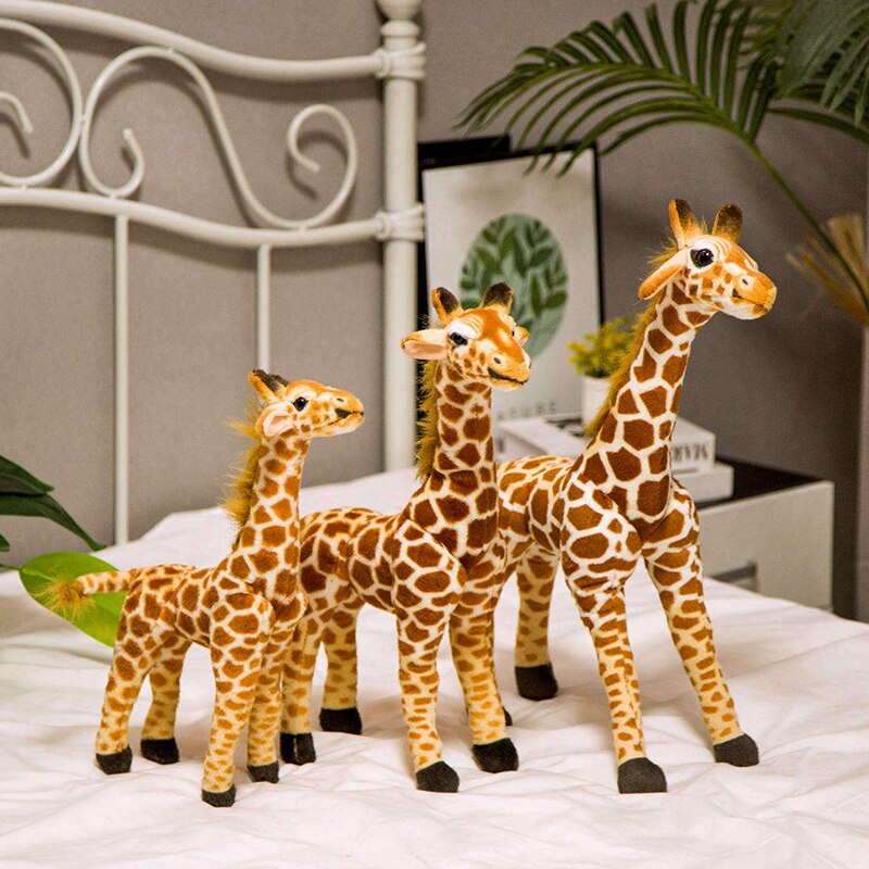 Giraffe Lifelike Plush Toys 35-55cm