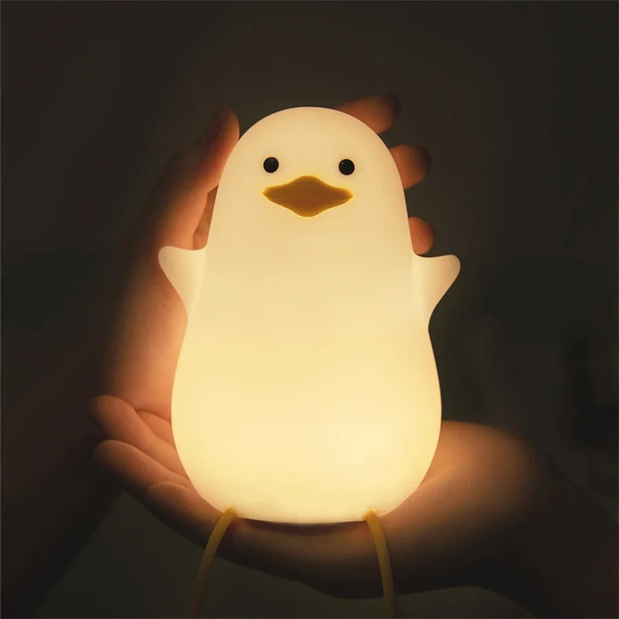 LED Night Light Bird(Duck/Seagull) Silicone Lamp - 2 Styles