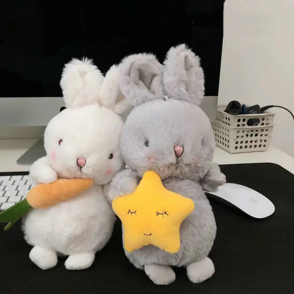 Cute Rabbit Plush Toy 20/30CM - White/Grey