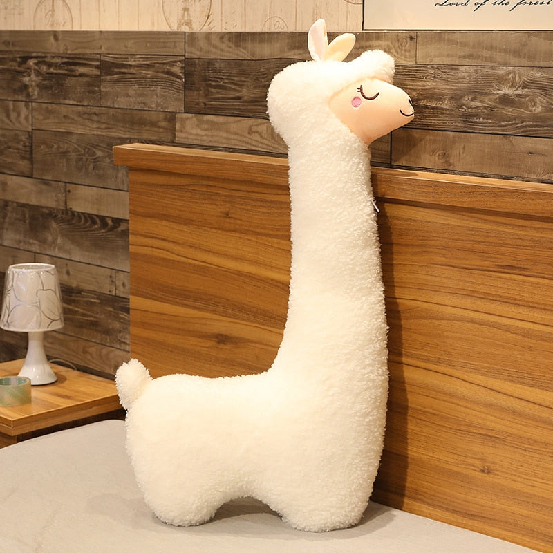 Cute Alpaca Pillow Plush Toys 75cm/100cm/130cm - White/Brown