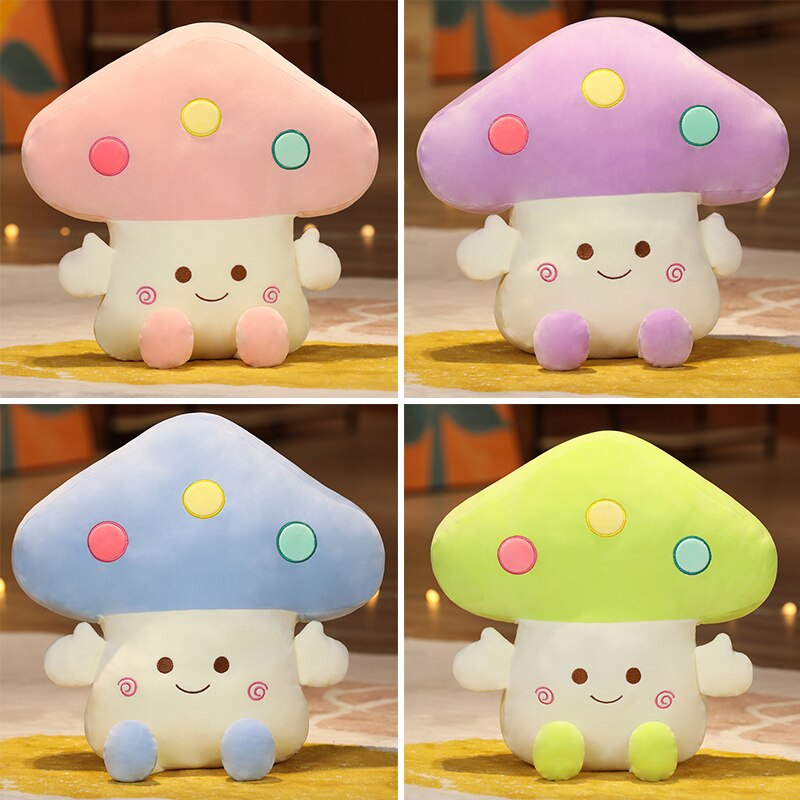 Mushroom Hand Warmer Pillow Plush Toys 43x43cm