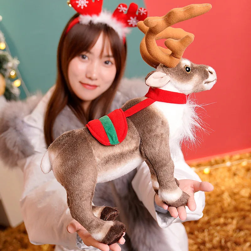 Christmas (Lifelike Reindeer) Plush Toys 35/42cm - 2 Styles