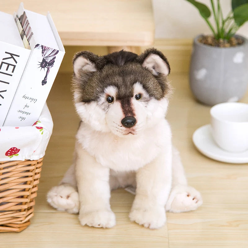 Wolf Lifelike Plush Toy 38x21x26cm