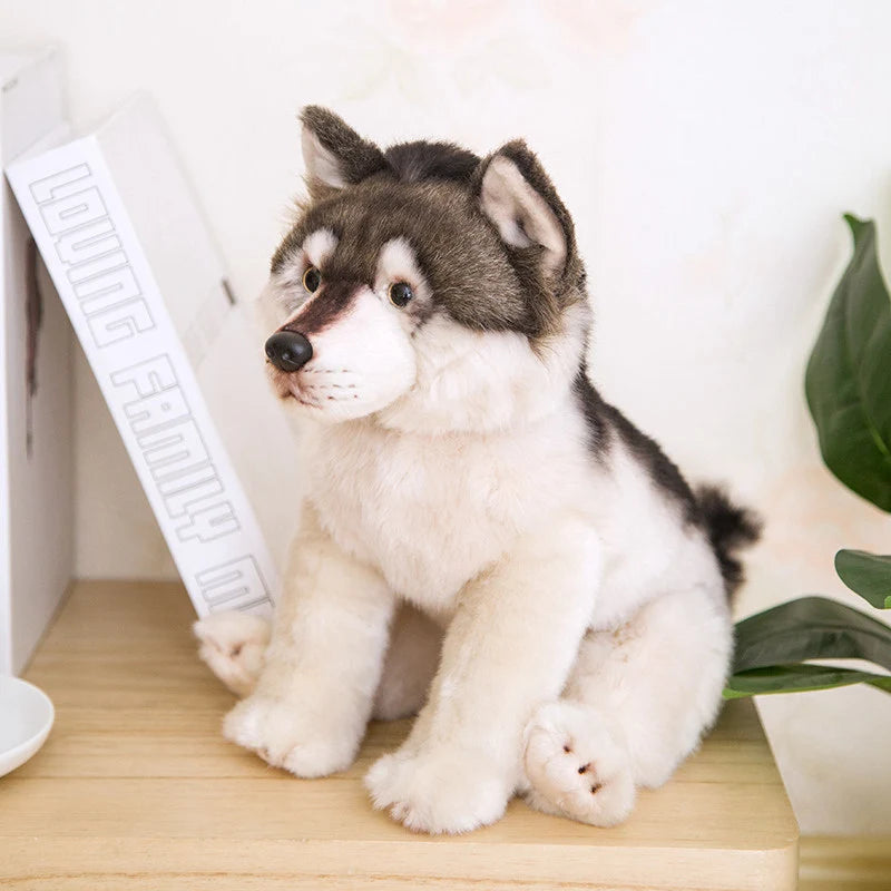 Wolf Lifelike Plush Toy 38x21x26cm