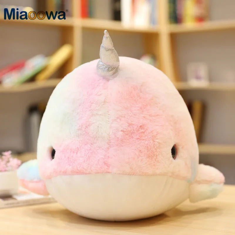 Cute Colourful Narwhal Plush Toys 28/45cm