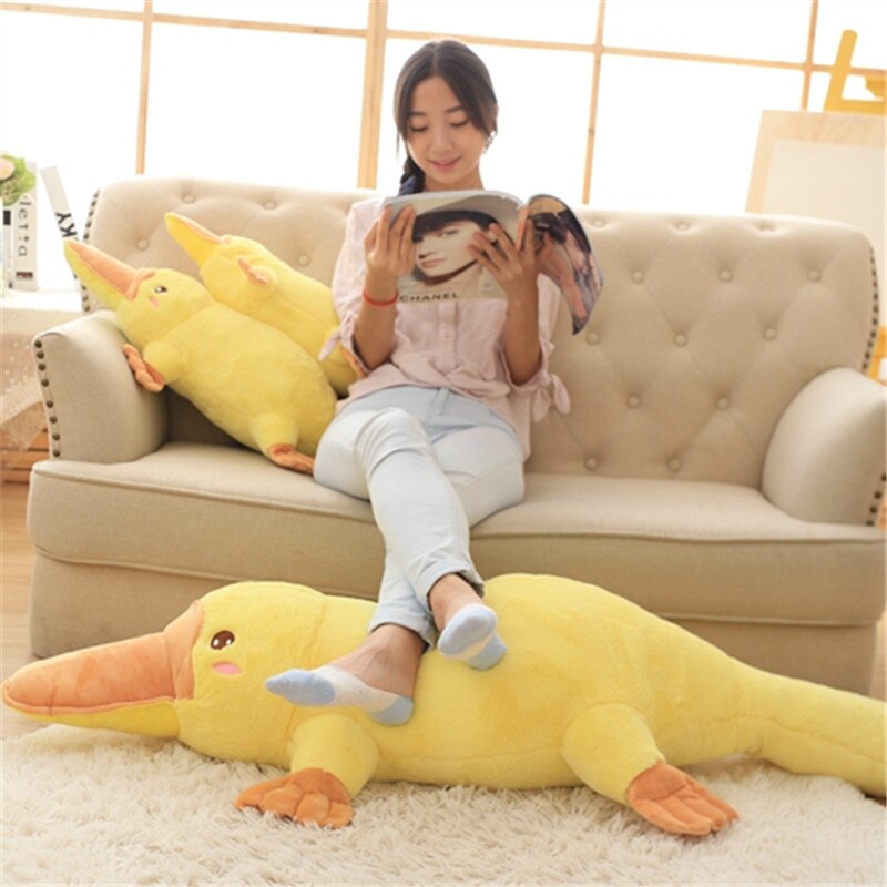 Cute Yellow Platypus Plush Toys 50/60/80/100/120cm