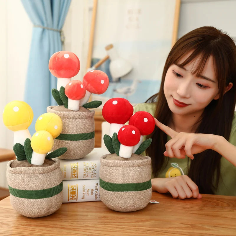 Potted Plants Series Plush Toys 25cm - Bear’s Paw Succulent / Mushroom