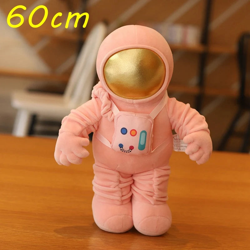 Space Series (Astronaut/Rocket) Plush Toys 33/60cm - Grey/White/Pink