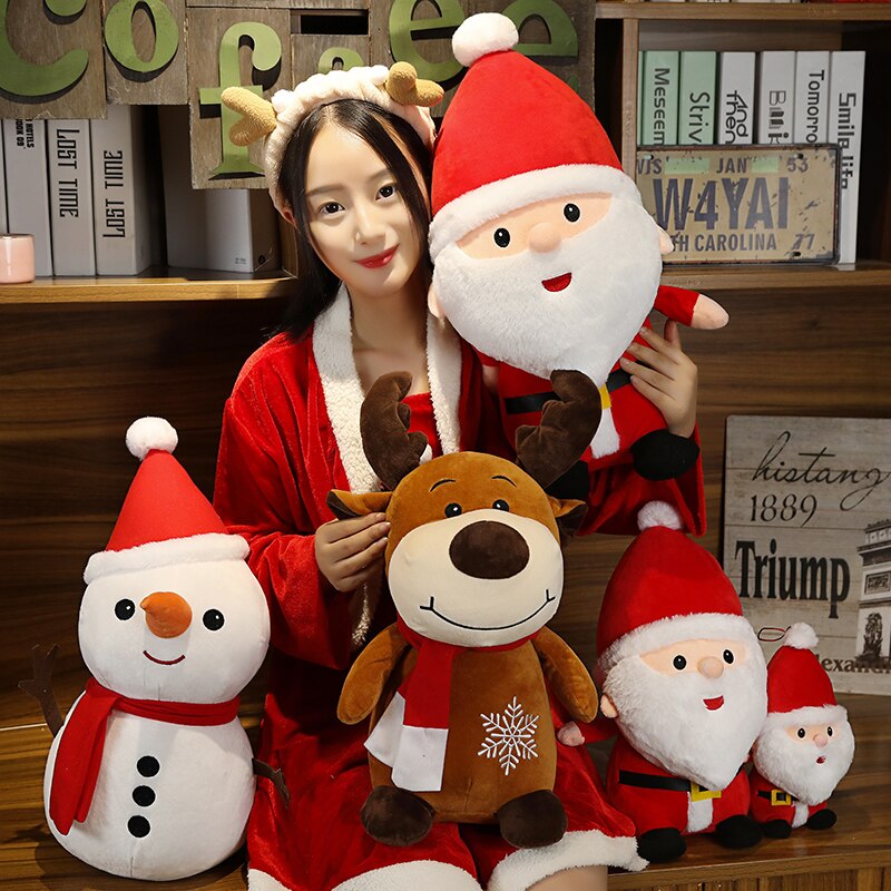 Christmas (Santa Claus/Reindeer/Snowman/Grandma) Plush Toys 23cm/40cm/50cm