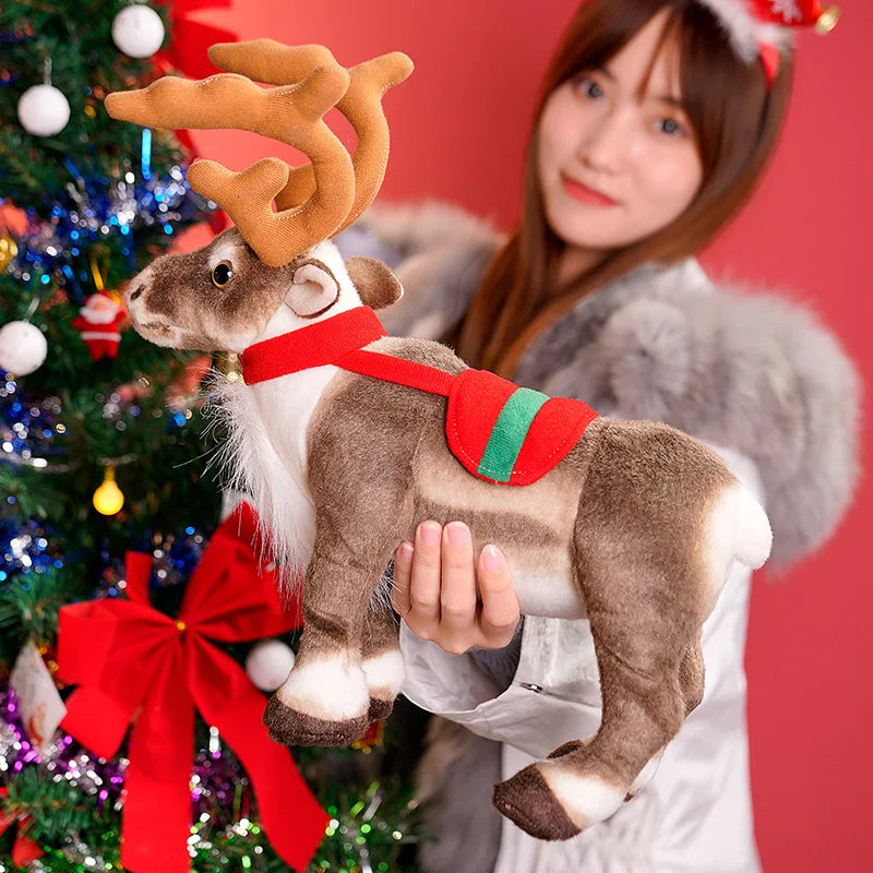 Christmas (Lifelike Reindeer) Plush Toys 35/42cm - 2 Styles