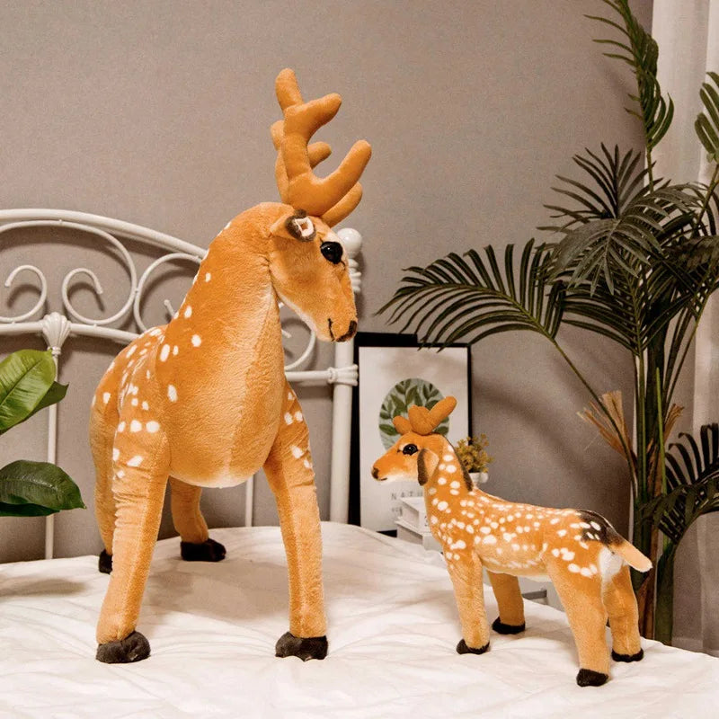 Sika Deer Lifelike Plush Toys - 5 sizes