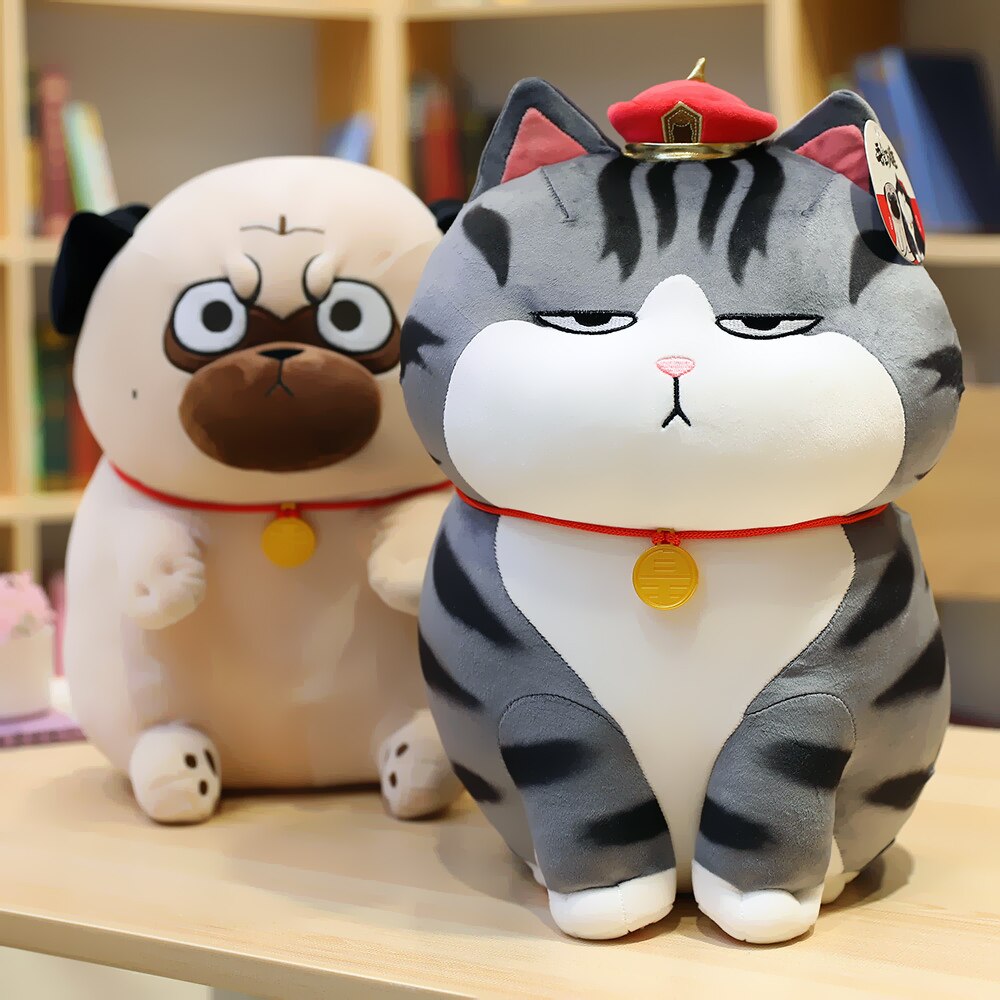 Long Live My Emperor Cat And Bazaar Black Dog Plush Toys 30/40/50cm