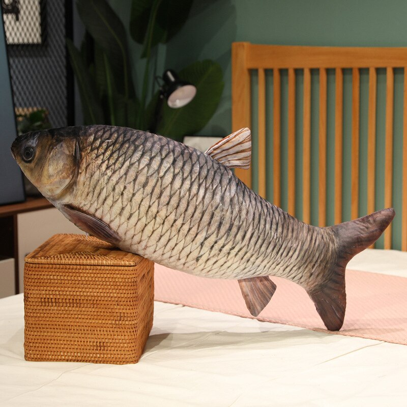 Fish Lifelike/3D Simulation Plush Toys 30/40/60/80/100cm -Tilapia/Carp/Bream